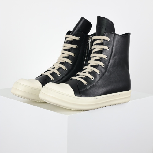 R!ck Owens Concordians Leather High Black Milk