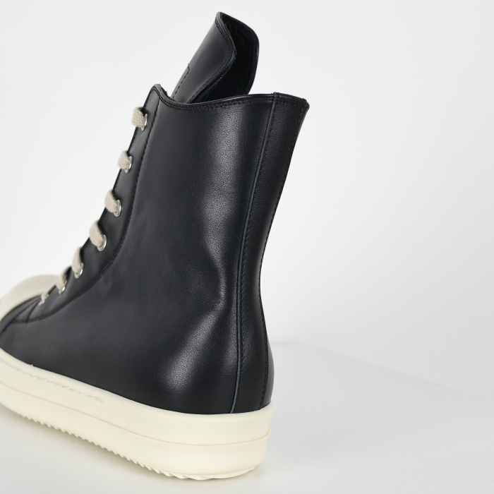 R!ck Owens Concordians Leather High Black Milk