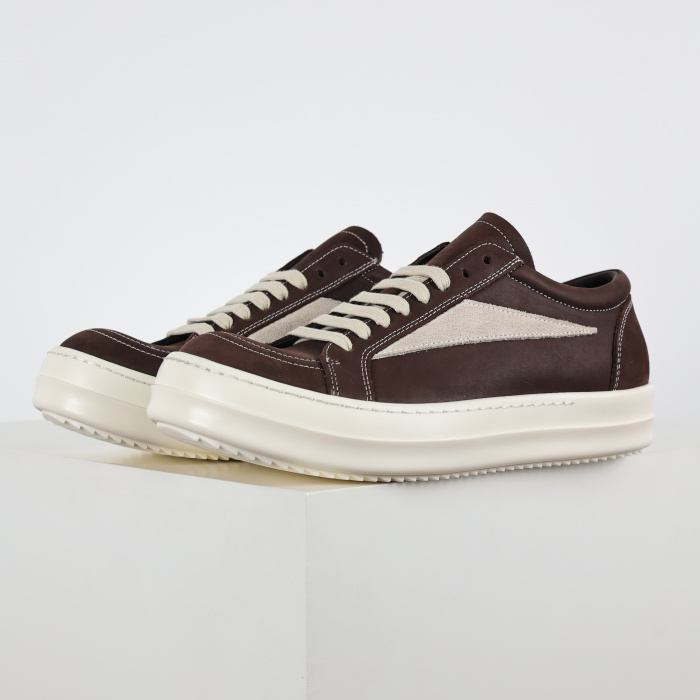 R!ck Owens Luxor Vintage Suede Brown Pearl