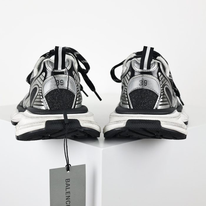 Balenciaga 3XL Lace-Up Black Silver