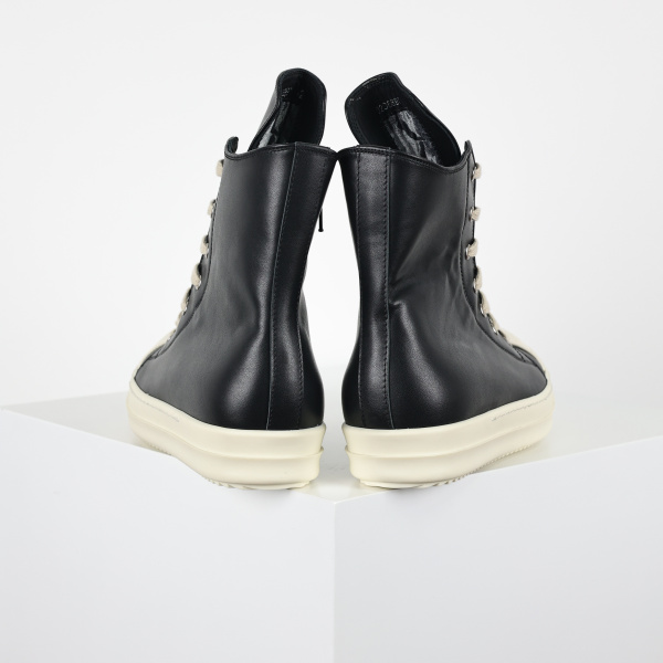 R!ck Owens Concordians Leather High Black Milk