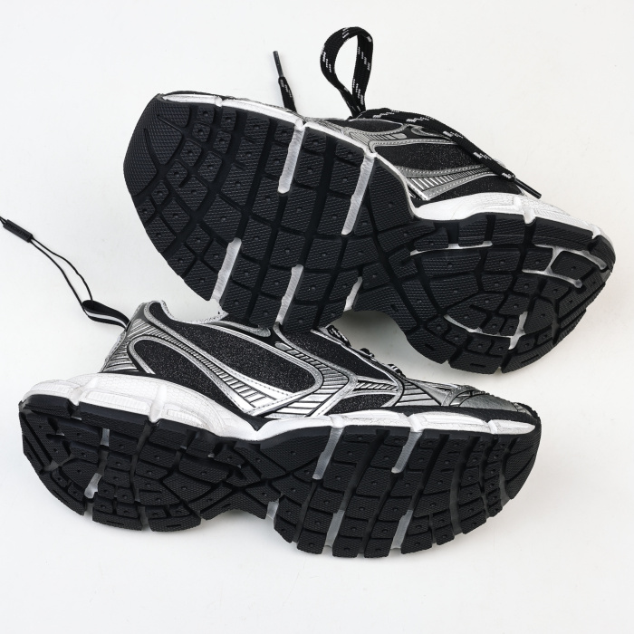 Balenciaga 3XL Lace-Up Black Silver