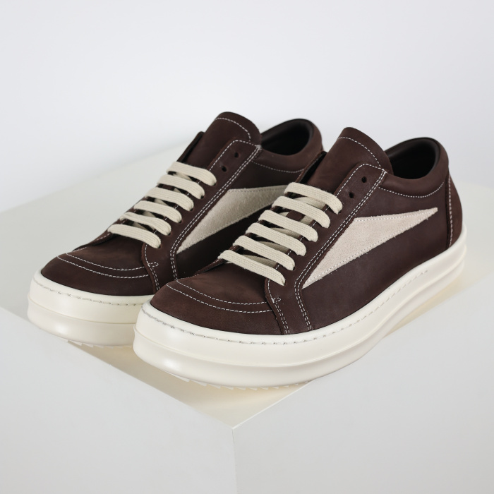 R!ck Owens Luxor Vintage Suede Brown Pearl