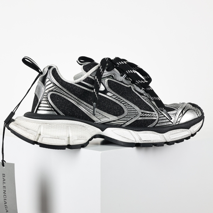 Balenciaga 3XL Lace-Up Black Silver
