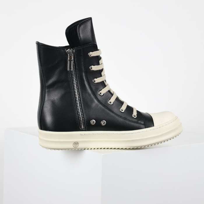 R!ck Owens Concordians Leather High Black Milk