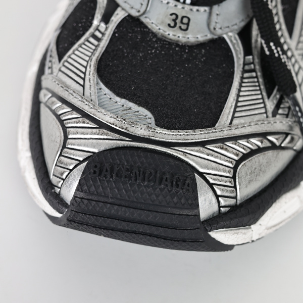 Balenciaga 3XL Lace-Up Black Silver