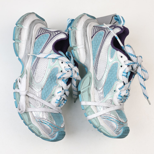 Balenciaga Blue 3XL Sneakers in Mesh & PU