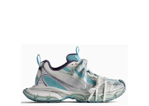 Balenciaga Blue 3XL Sneakers in Mesh & PU