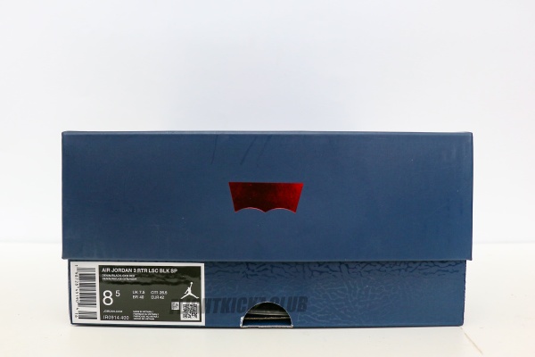Jordan 3 Retro Levi’s Black