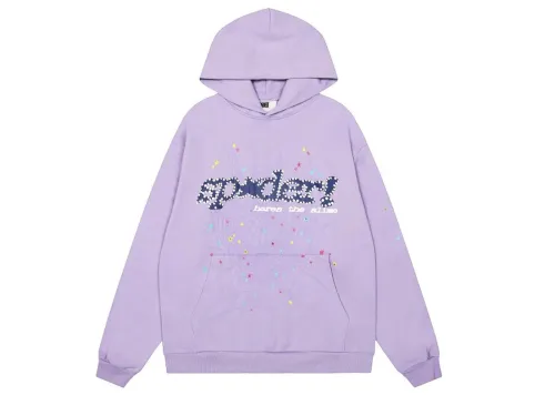 Sp5der Acai Hoodie Purple