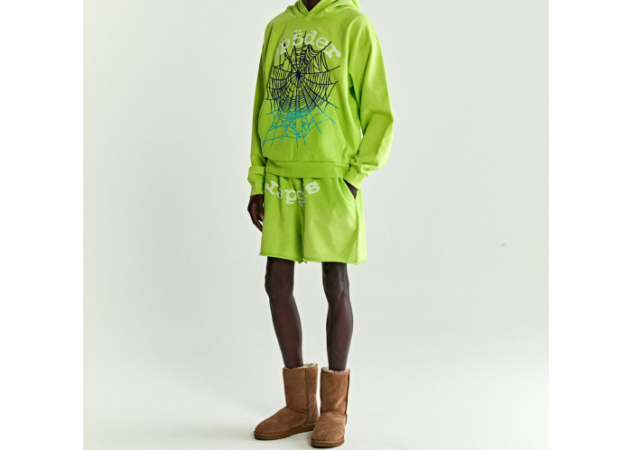 Sp5der Web Hoodie Slime Green