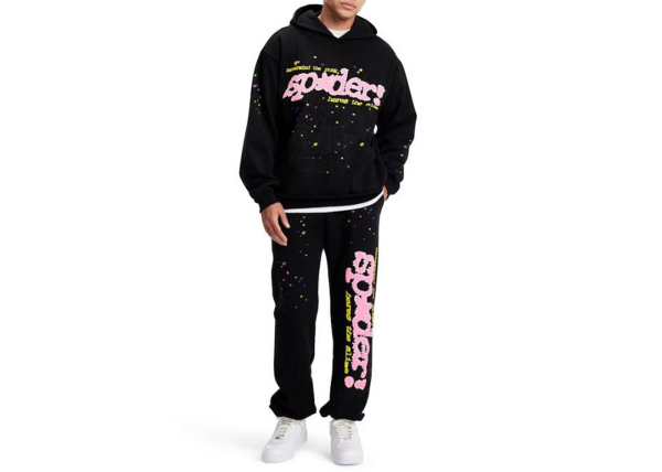  Sp5der P*NK V2 Hoodie Black