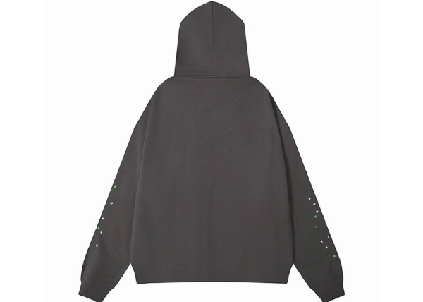 Sp5der Wait Web Hoodie Slate Grey