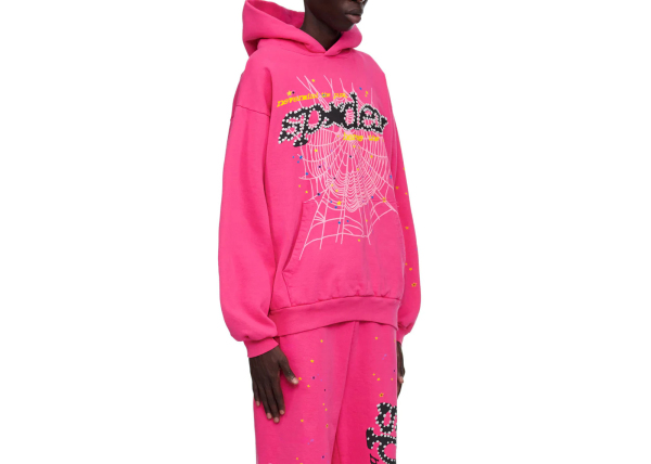 Sp5der P*NK V2 Hoodie Pink