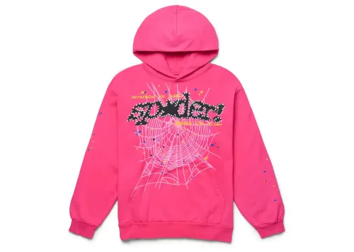 Sp5der P*NK V2 Hoodie Pink
