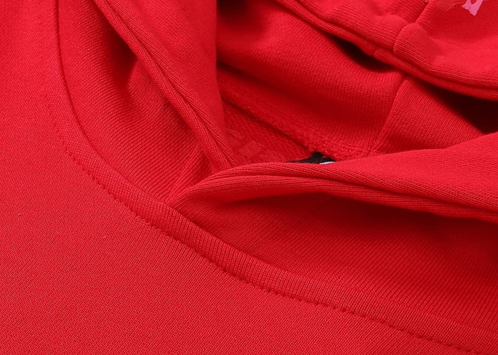 Sp5der Worldwide Red Angel Number 555 Hoodie Red