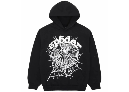 Sp5der OG Web Hoodie Heather Black