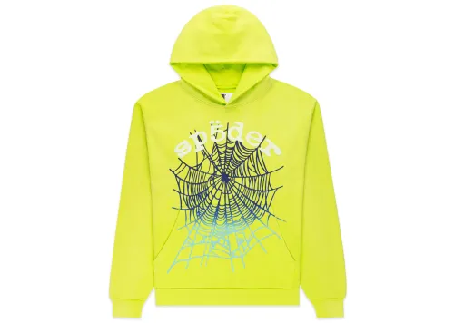 Sp5der Web Hoodie Slime Green