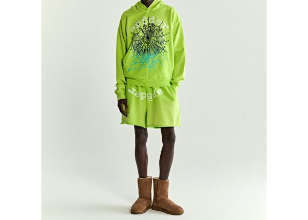 Sp5der Web Hoodie Slime Green