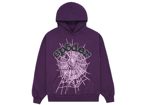 Sp5der Web Hoodie Purple