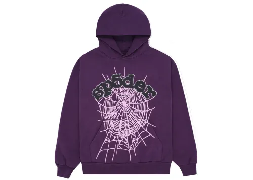 Sp5der Web Hoodie Purple