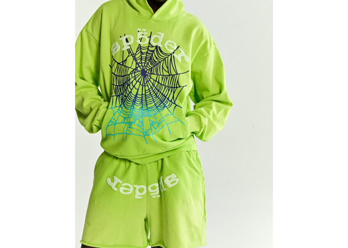 Sp5der Web Hoodie Slime Green