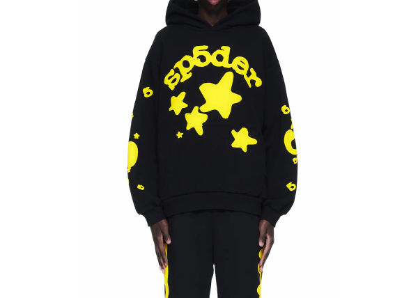 Sp5der Beluga Hoodie Onyx Yellow