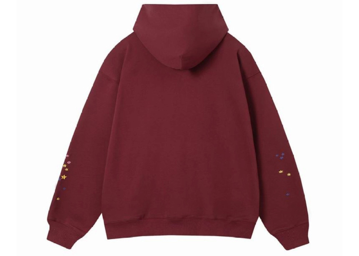 Sp5der Punk Hoodie Reddish Brown