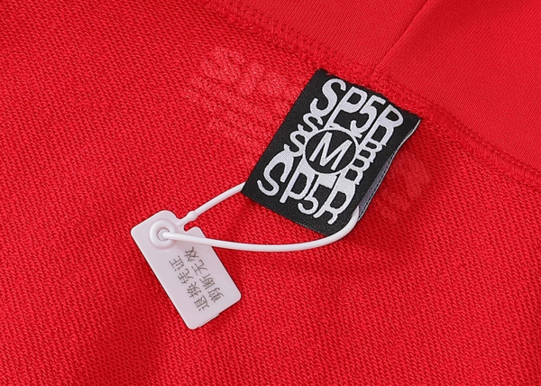 Sp5der Worldwide Red Angel Number 555 Hoodie Red