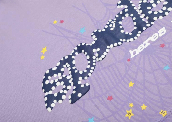 Sp5der Acai Hoodie Purple