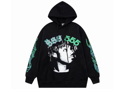 Sp5der Classic Hip Hop Logo Print Hoodie