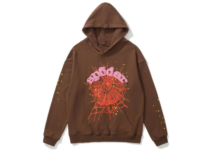 Sp5der Web Hoodie Brown