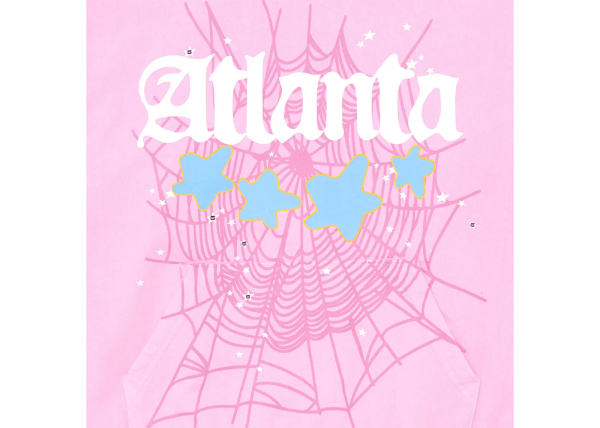 Sp5der Atlanta Hoodie Pink