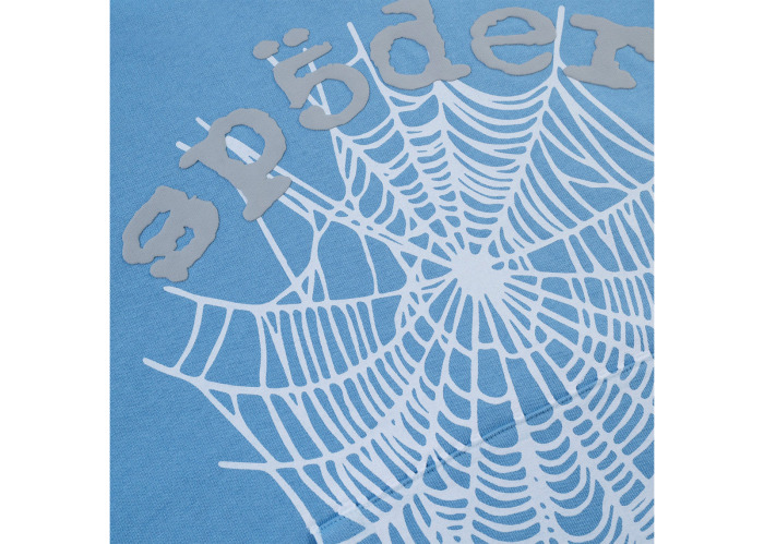 Sp5der OG Web V2 Hoodie Dusty Blue