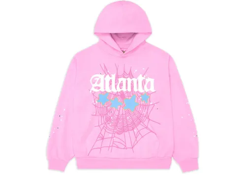 Sp5der Atlanta Hoodie Pink