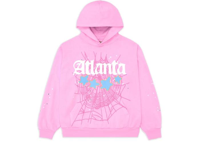 Sp5der Atlanta Hoodie Pink