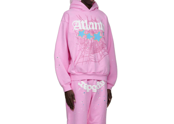 Sp5der Atlanta Hoodie Pink