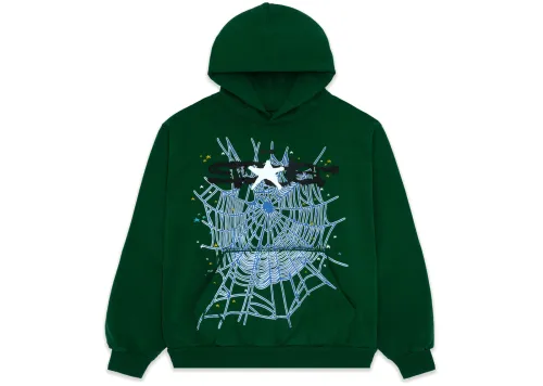 Sp5der Web Hoodie Hunter Green