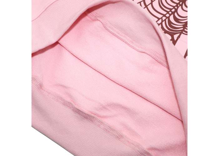Sp5der OG Web White Letter Hoodie Pink