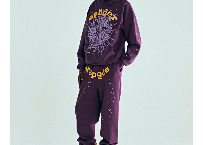 Sp5der Star OG Web V2 Hoodie Purple