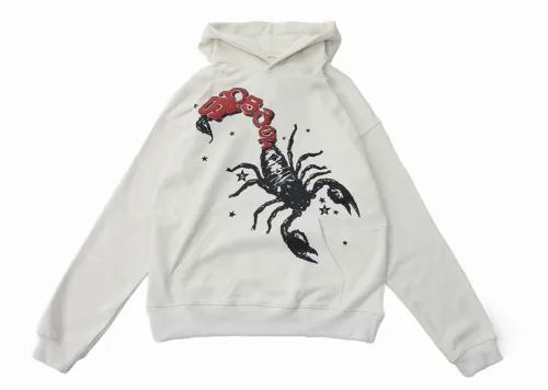 Sp5der x Mariah The Scientist Scorpion Hoodie Cream