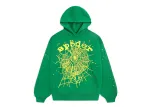 Sp5der Star OG Web V2 Hoodie Green