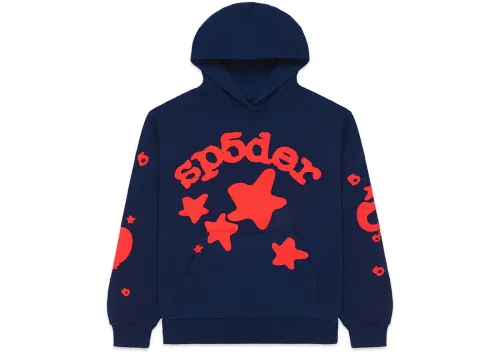 Sp5der Beluga Hoodie Navy