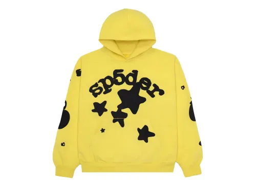 Sp5der Beluga Hoodie Yellow