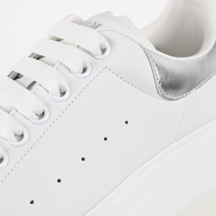 Alexande* McQuee* Oversized Sneaker 'Bleach White Silver'