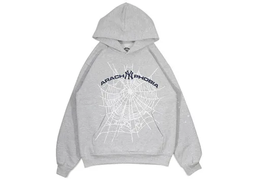 Sp5der Arach NY Phobia Hoodie Gray