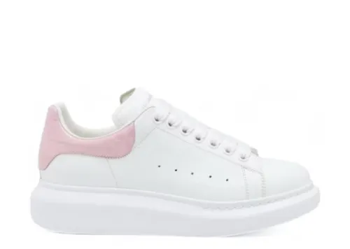 Alexande* McQuee* Oversized White Bright Pink Croc