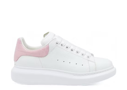 Alexande* McQuee* Oversized White Bright Pink Croc