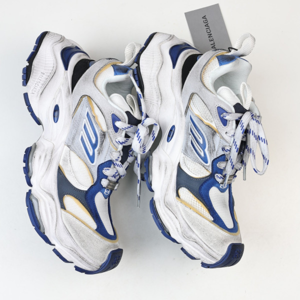 Balenciag* Cargo Sneaker Grey Blue