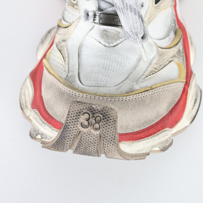 Balenciaga Cargo Worn-Out Beige Red